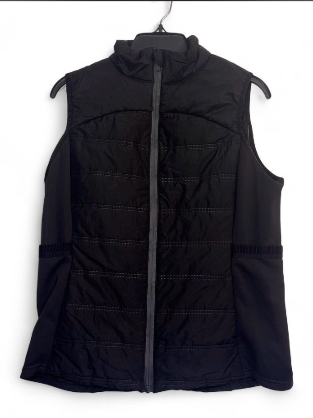 Avia Black Quilted Zip-Up Women's Vest
